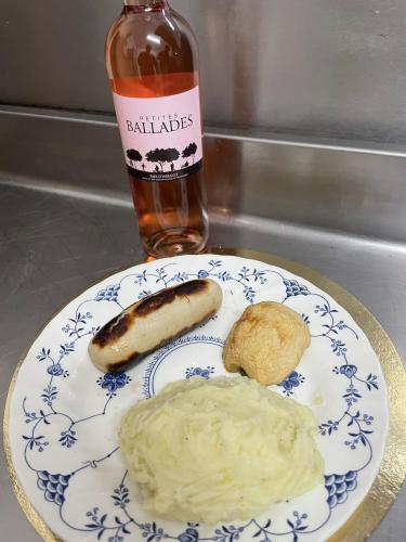 Boudin blanc puree et pomme
